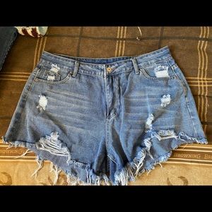 High Waisted Jean Shorts